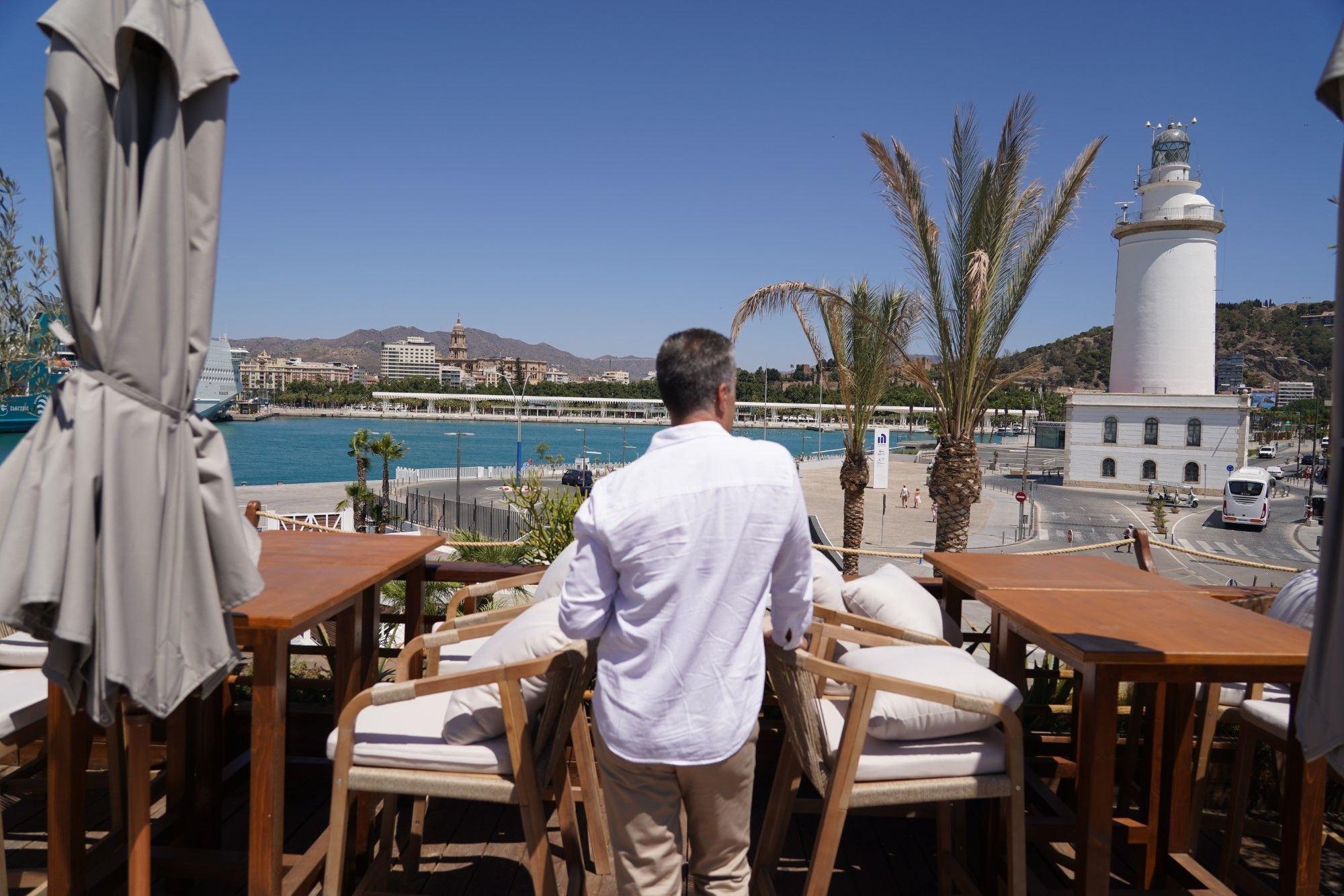 Así es el nuevo restaurante de Trocadero en la antigua Casa de Botes del Puerto de Málaga