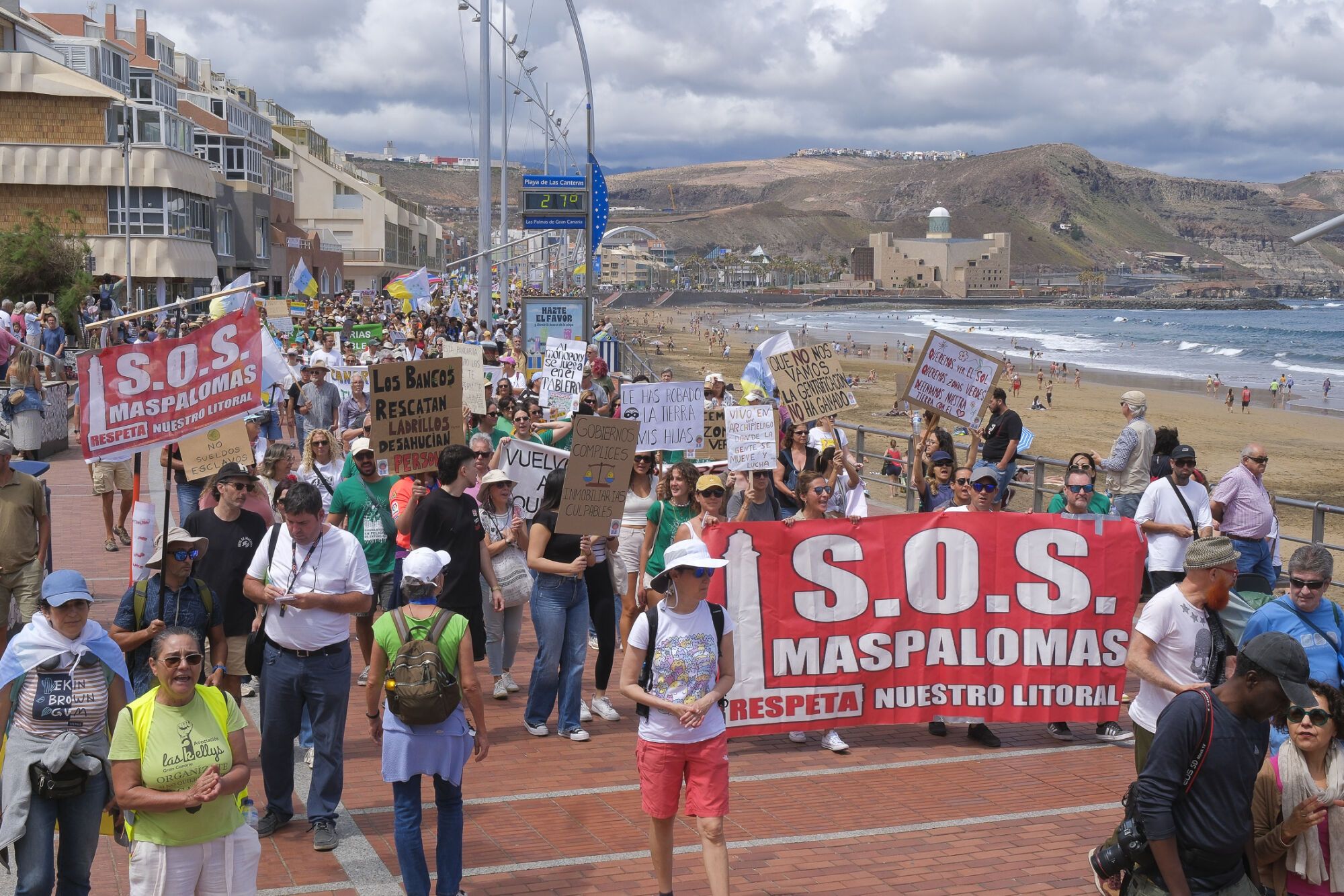 Manifestación Canarias tiene un límite 18M en Las Palmas de Gran Canaria