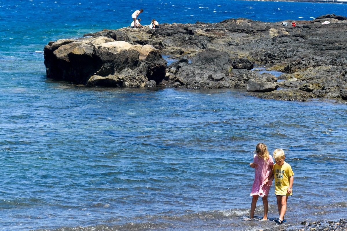 Playa de Aguadulce, en Tufia