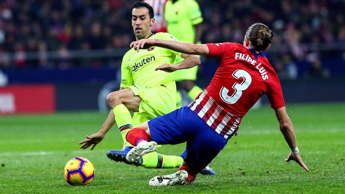 Busquets lo dio todo en su partido 500 con el Barça