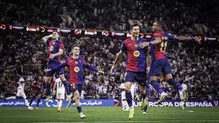 La contracrónica del clásico: de la butifarra de Laporta al manotazo de Flick