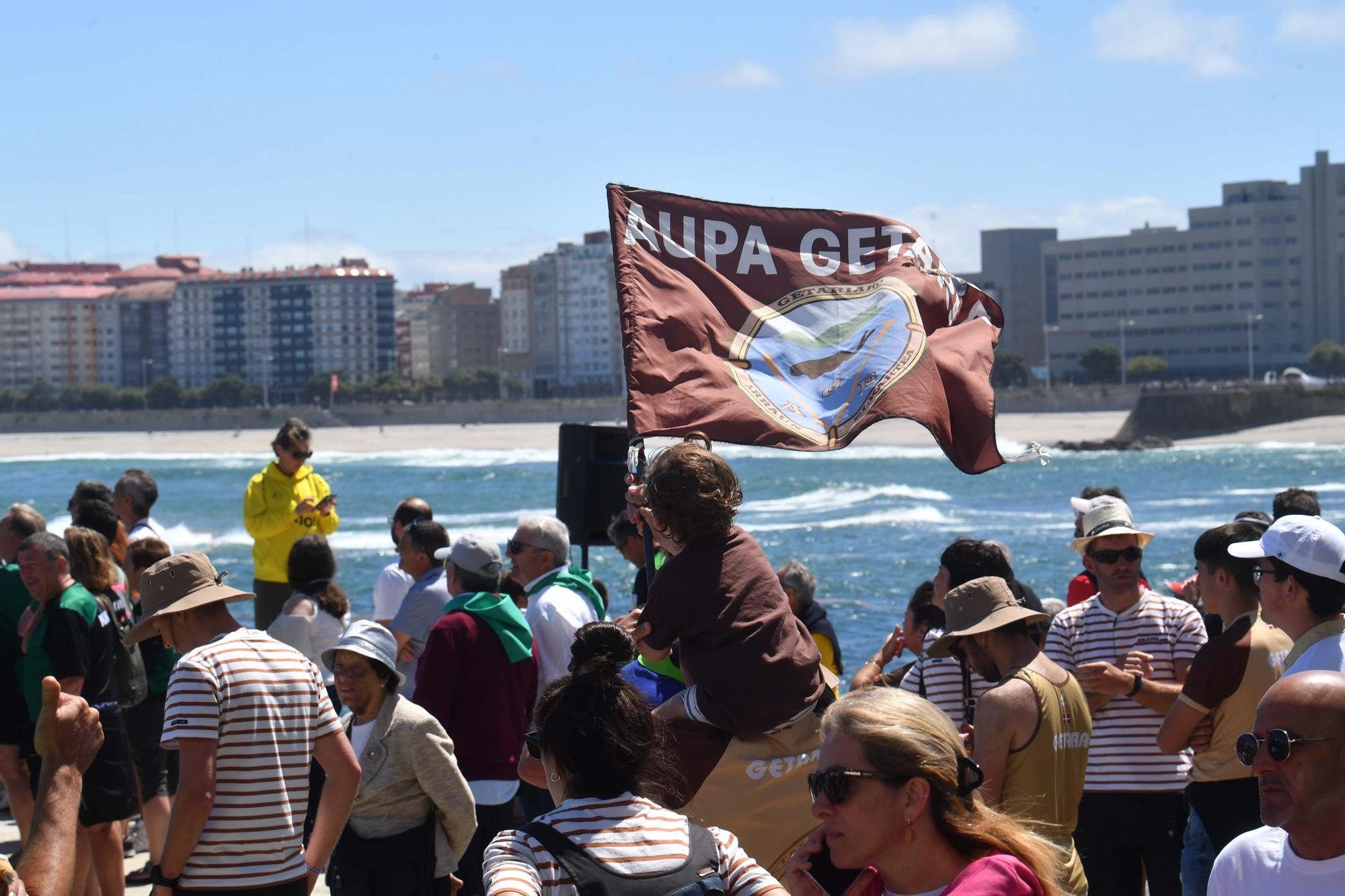 Lagunak y Zierbena ganan la competición de traineras en la Bandera Cidade da Coruña