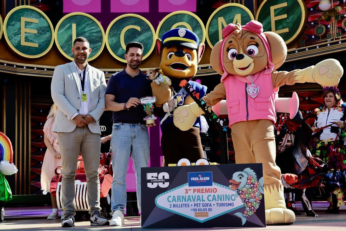'Lula', tercer premio en el Carnaval Canino de Las Palmas de Gran Canaria 2026