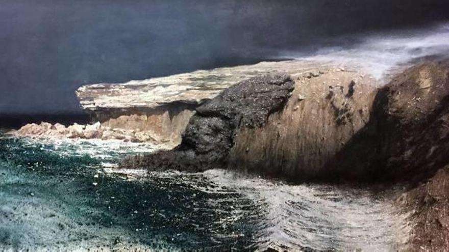 «Cocodril rock», una de les pintures de l&#039;exposició.