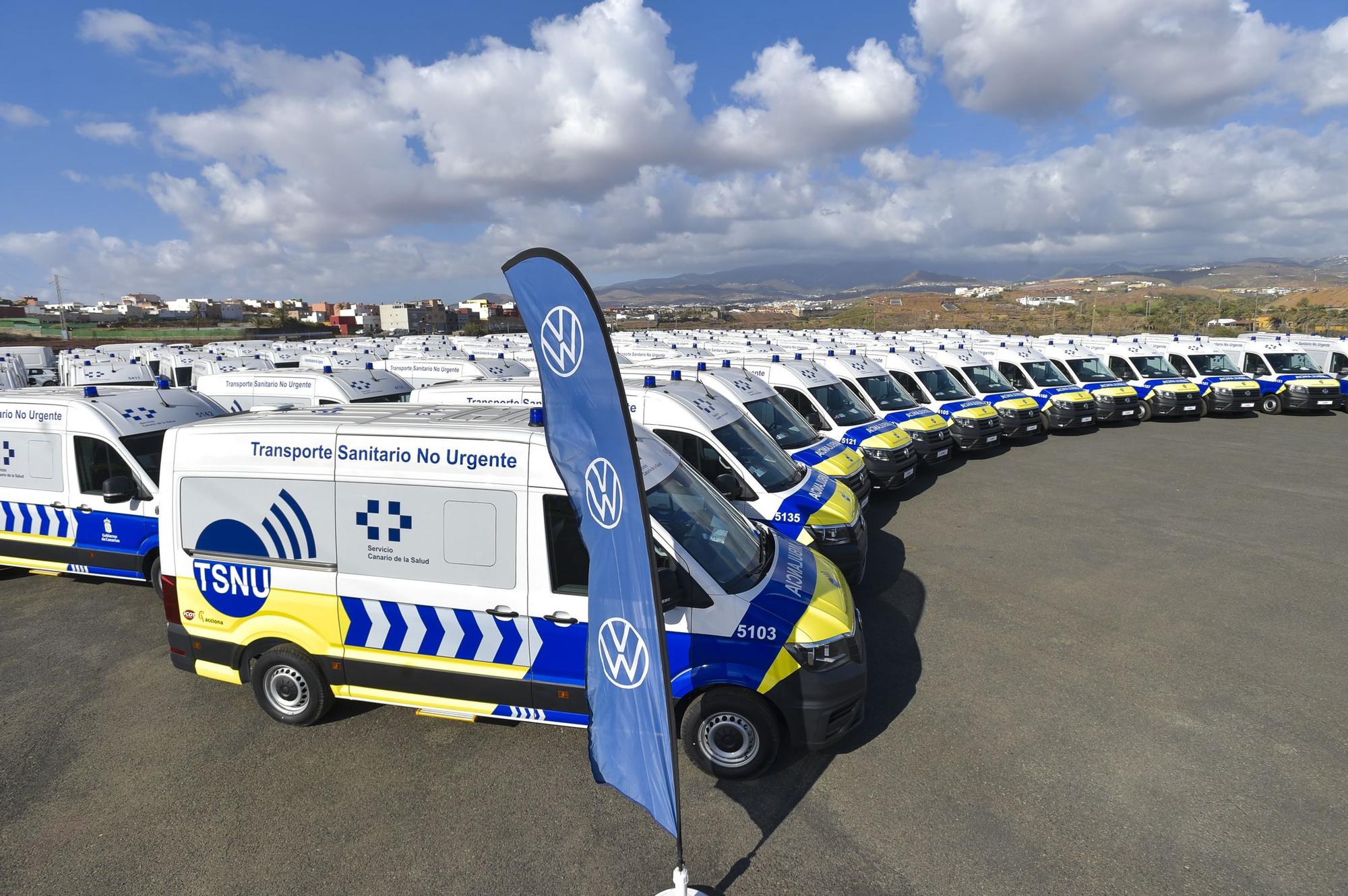 Presentación de nuevas ambulancias del transporte sanitario no urgente en Gran Canaria (5/06/2021)