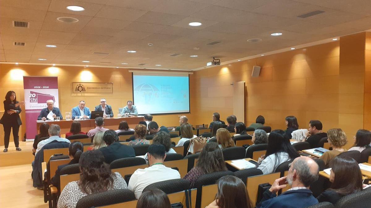 Un momento de la inauguración del Encuentro Voluntariado de Avilés.