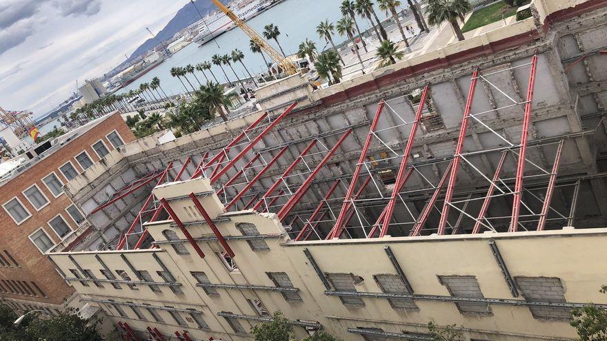 Así avanzan las obras del edificio que acogerá el centro de ciberseguridad de Google en Málaga.