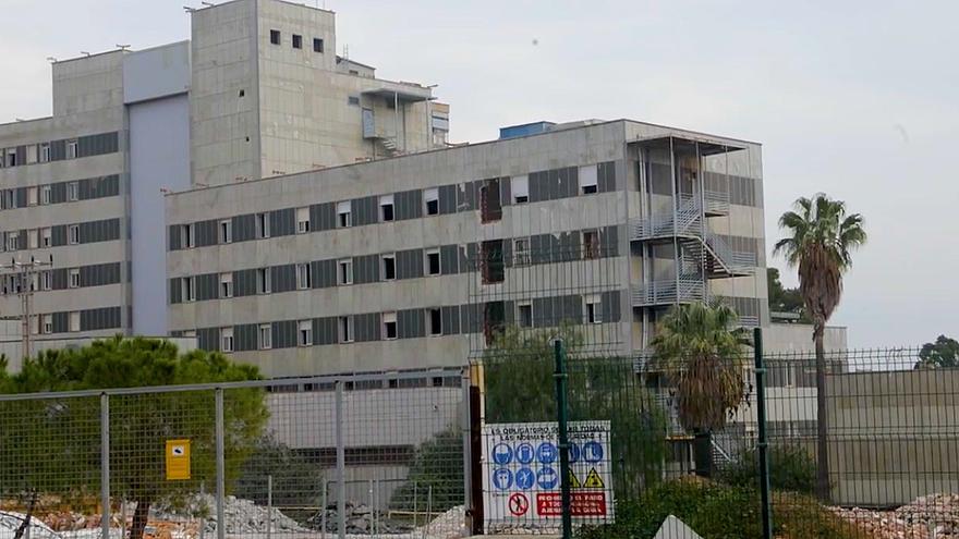El viejo hospital de Son Dureta de Palma quedará reducido a 70.000 toneladas de escombros