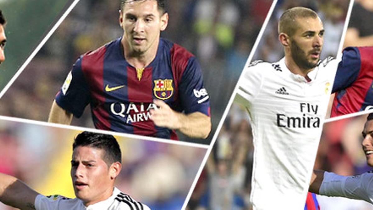 Las grandes estrellas de Madrid y Barça se darán cita el sábado en el Bernabéu