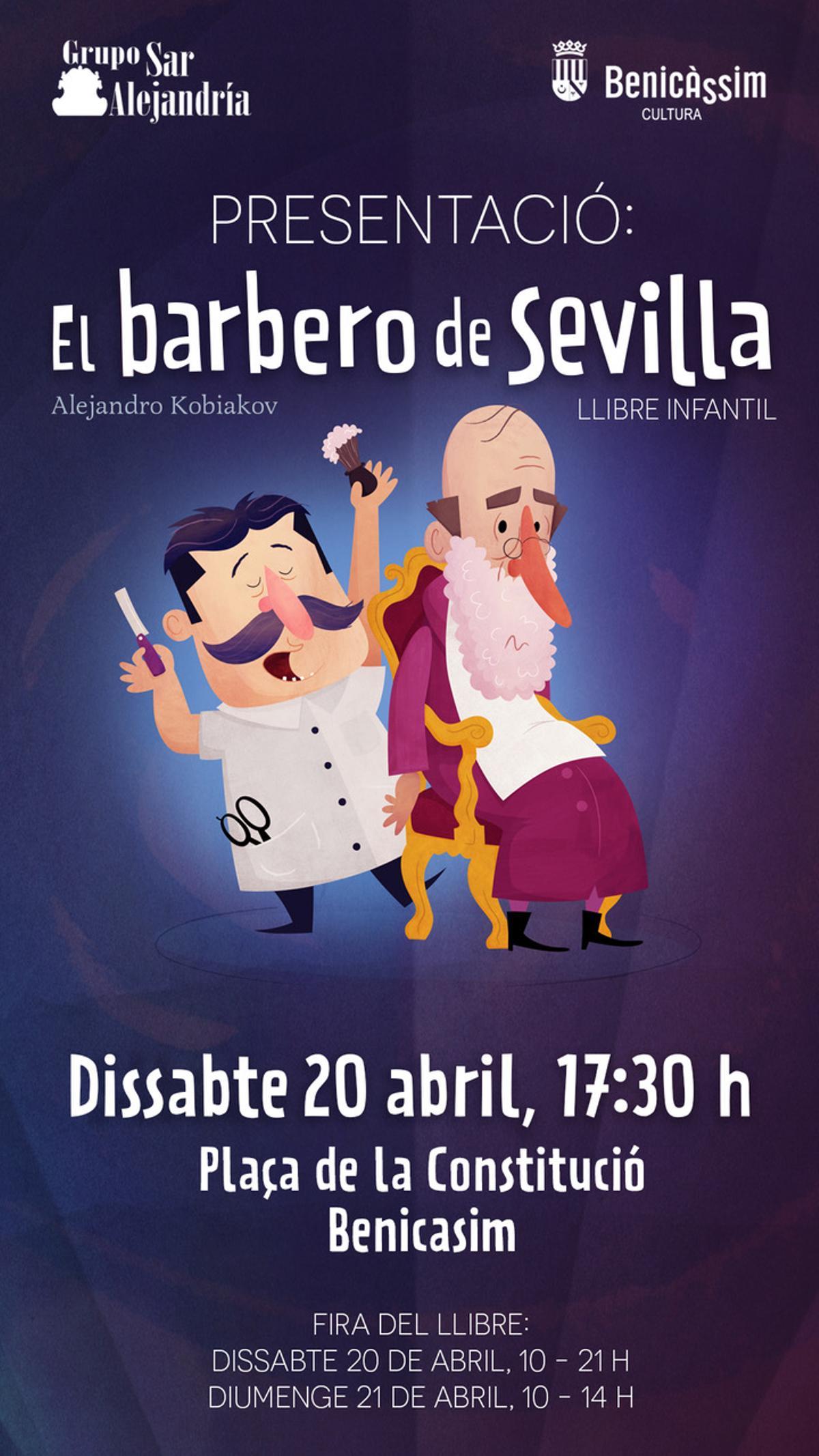 Cartel de presentación de 'El barbero de Sevilla'