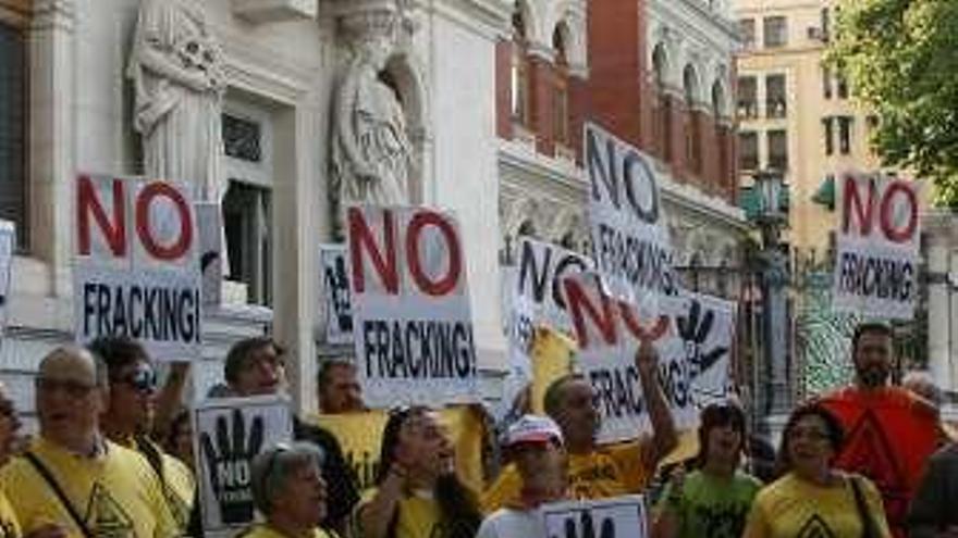 La protesta contra el &#039;fracking&#039;.