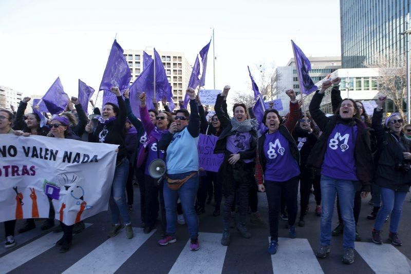 Concentraciones por el 8-M en Zaragoza