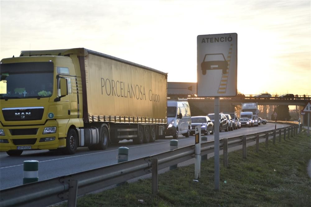 Col·lapse de trànsit per la vaga a França