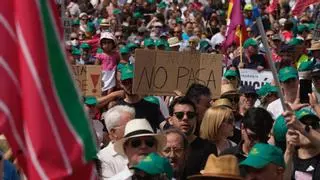 Paro general de cinco minutos en Zamora "para que el tren pare"