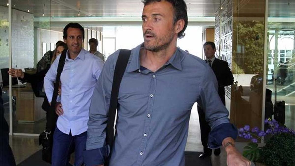 Luis Enrique y Unai Emery ya coincidieron en la reunión de la pasada temporada