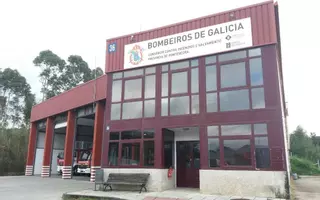 Diagnóstico del estado del parque comarcal de bomberos de O Morrazo, en Bueu.
