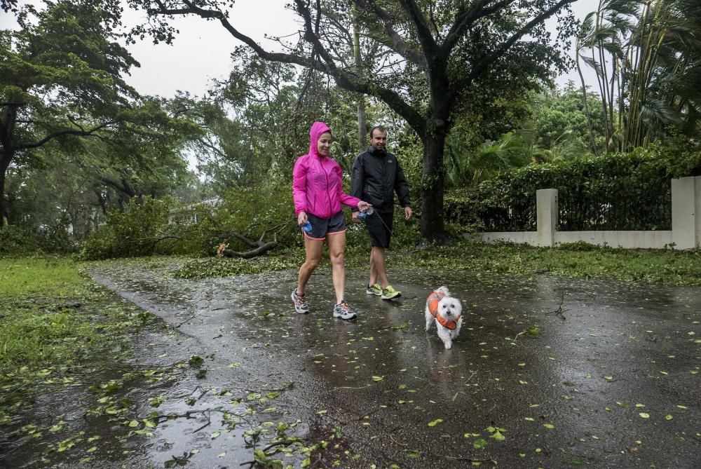 Imatges de la destrucció de l''huracà Irma al seu pas pel Carib i Florida