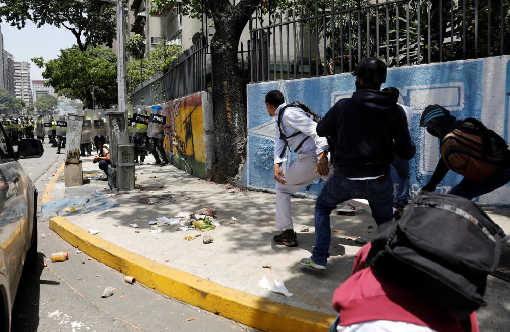 Incidentes en la marcha opositora en Venezuela