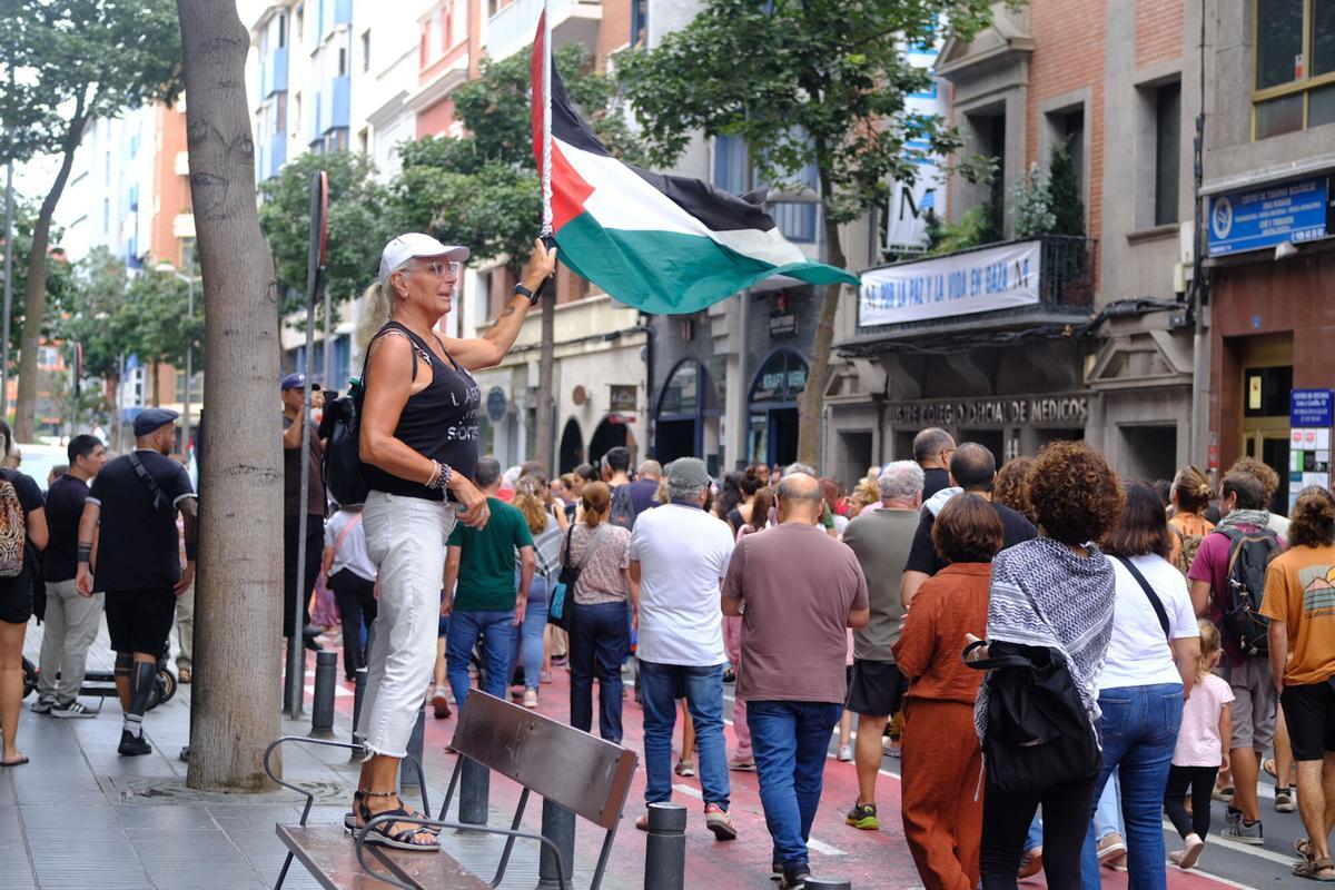 Manifestación en defensa de Palestina en Gran Canaria