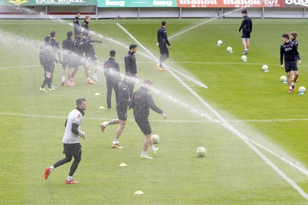 Entrenamiento del Sporting