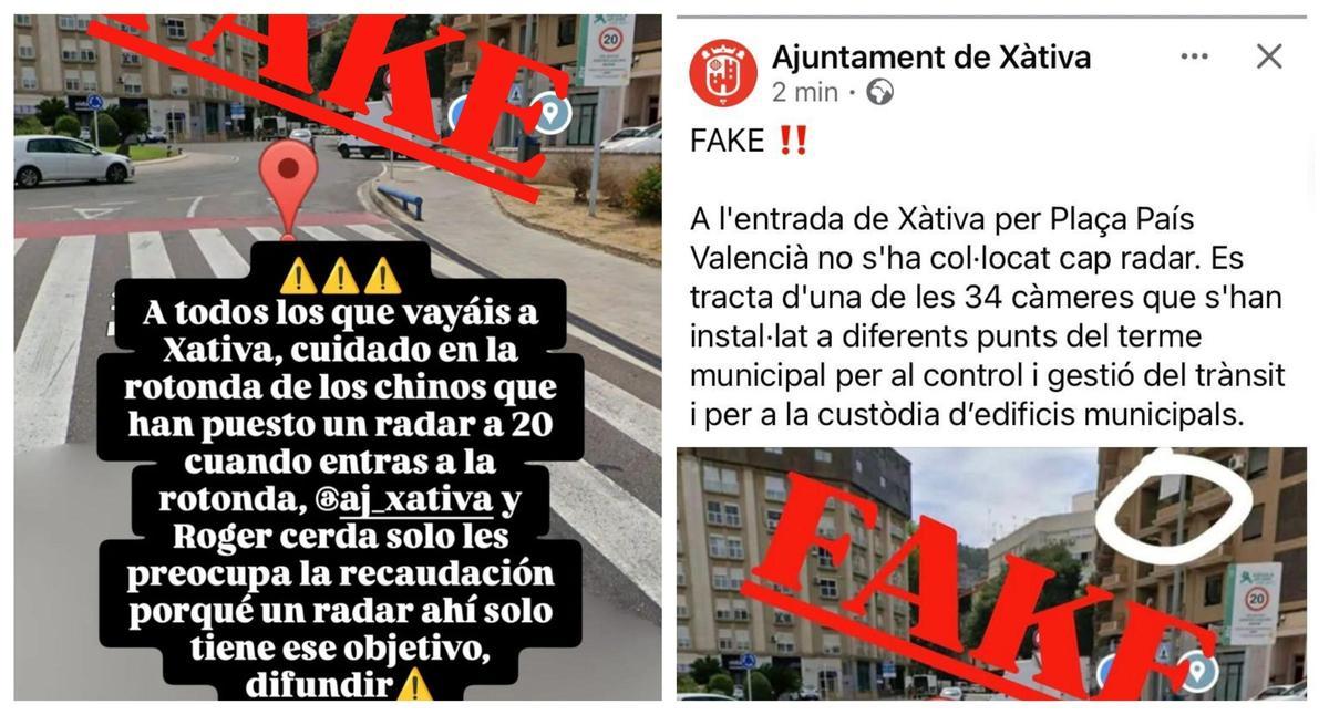 El Ayuntamiento de Xàtiva desmiente la instalación de un radar en la Plaça País Valencià