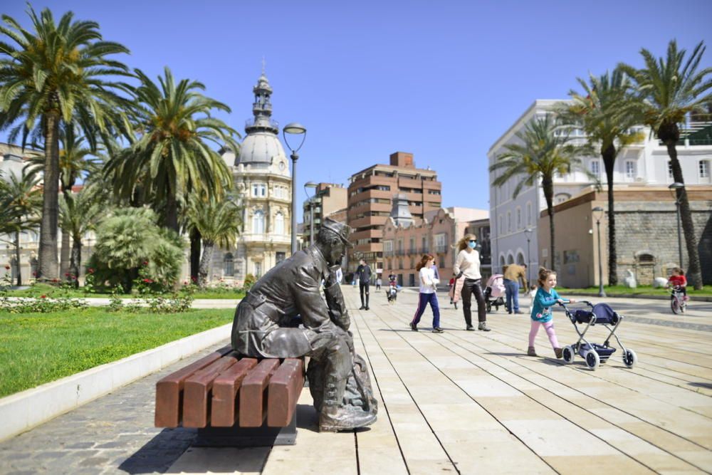 Así ha sido el primer día de desconfinamiento para los niños de Cartagena