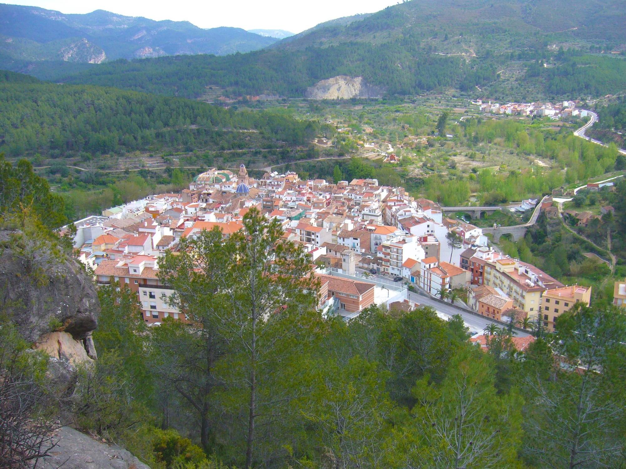 Vista áerea de Montanejos.
