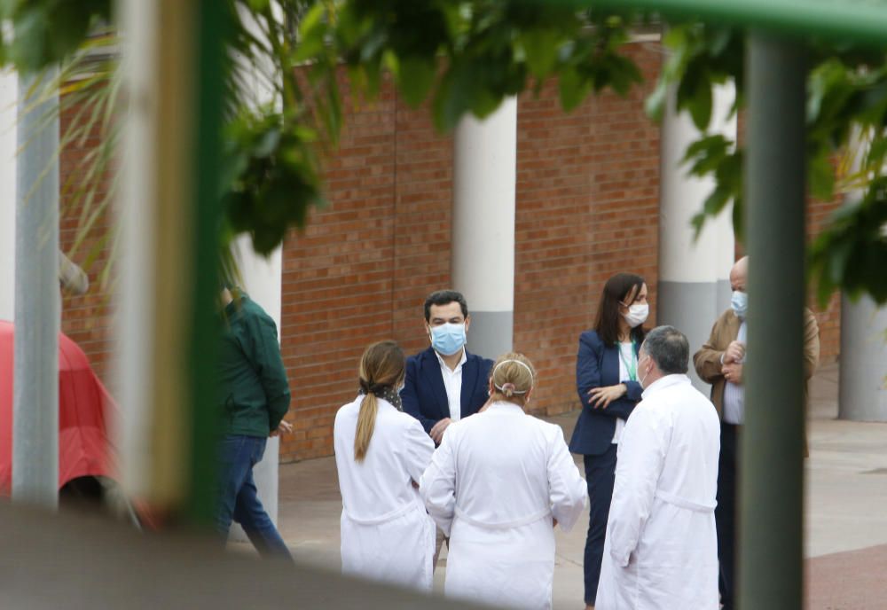 Moreno visita el hospital auxiliar de Carranque