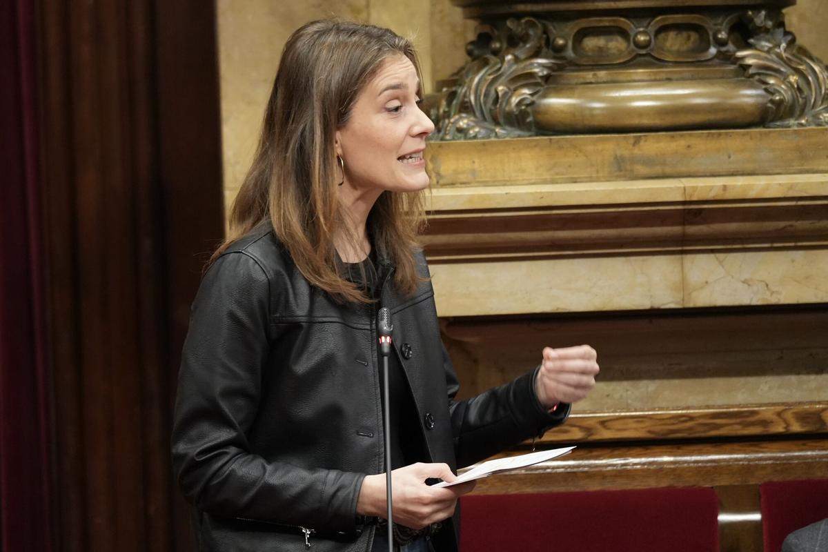 La líder de los Comuns en el Parlament, Jéssica Albiach.