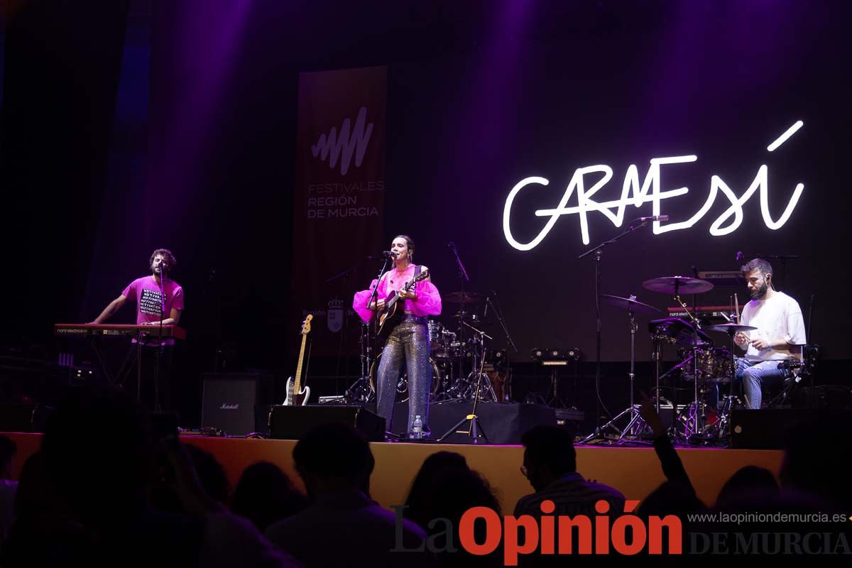 Concierto en Madrid de Arde Bogotá, Carmesí y Funambulista promocionando los Festivales de la Región de Murcia