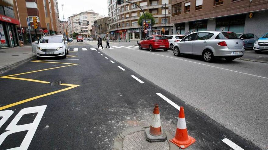 El tramo renovado en la avenida Principado de Las Vegas.