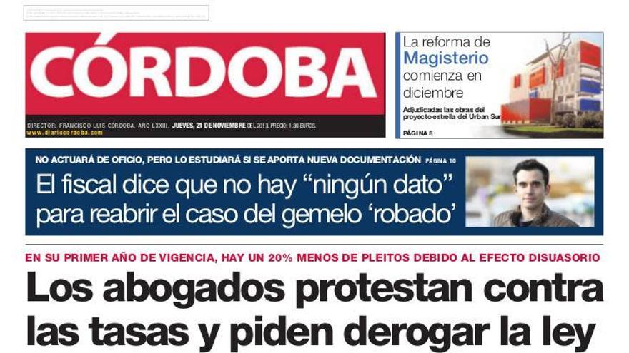 La portada de CÓRDOBA