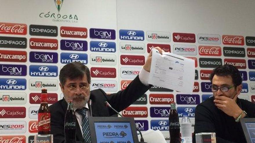 González cifra la deuda del club en 2,7 millones