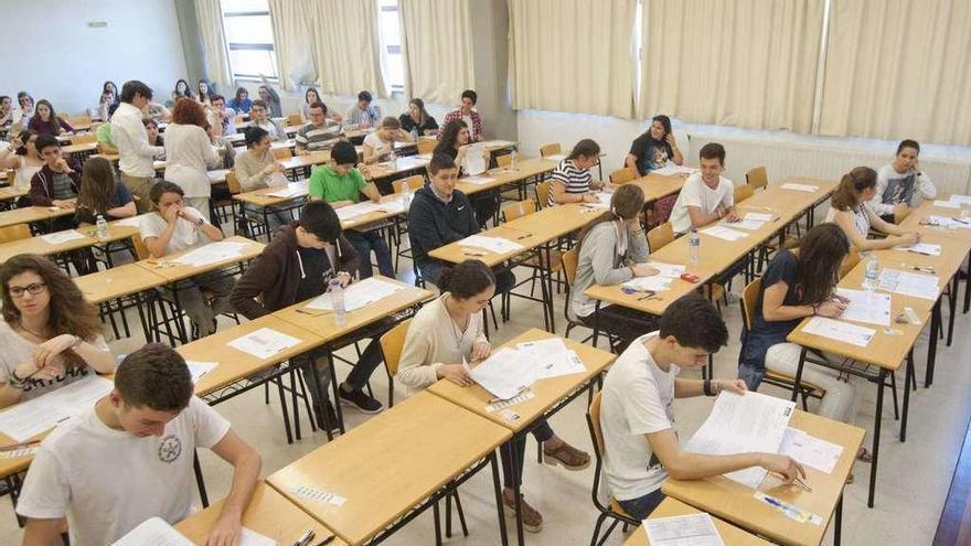 Primer día de las pruebas de acceso del año pasado en A Coruña.