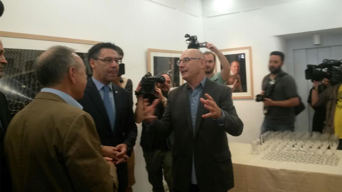 Josep Maria Bartomeu presentó la exposición 'Minut 111'