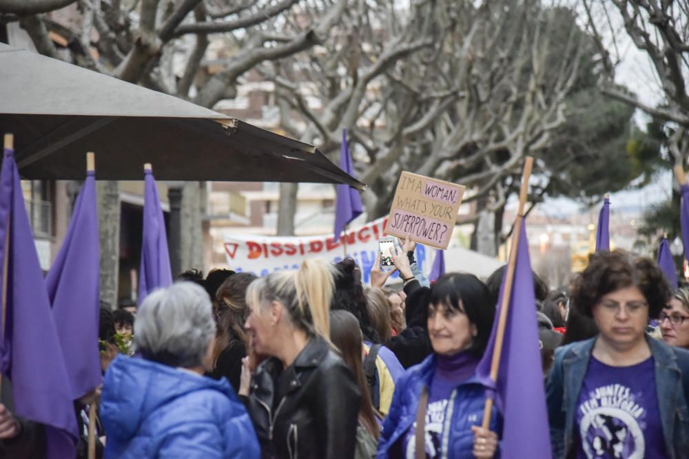 Manifestació feminista del 8M a Manresa