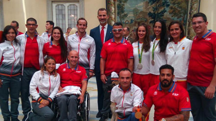 Deportistas olímpicos y paralímpicos del Proyecto FER en Río, recibidos por el Rey Felipe VI