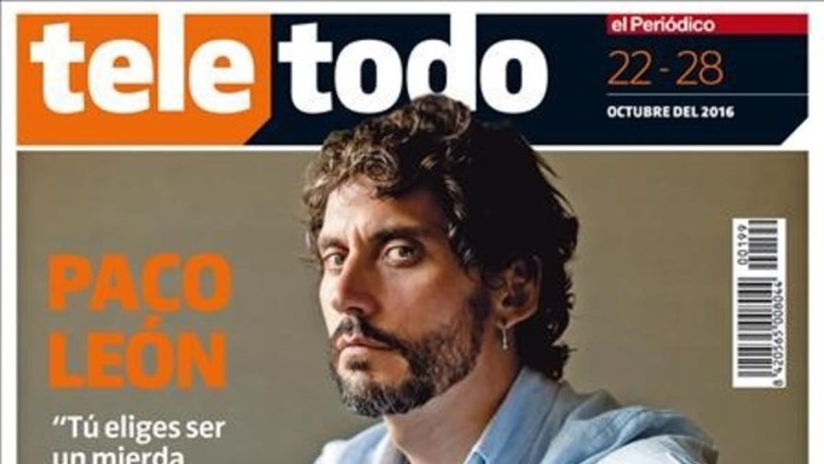 Paco León, en la portada del 'Teletodo'