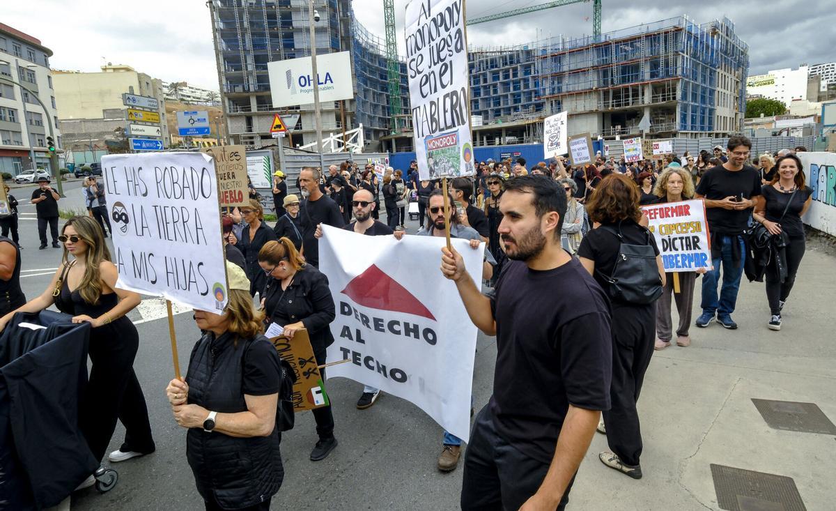 Manifiesto en rechazo a la gentrificación de Guanarteme durante el 'Funeral Jazz'