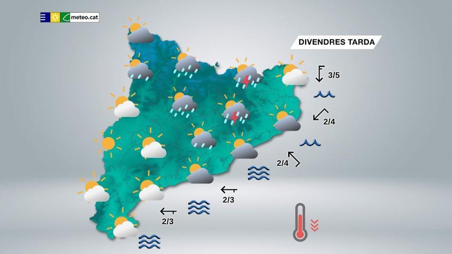 Dissabte dia assolellat, però amb presència de núvols