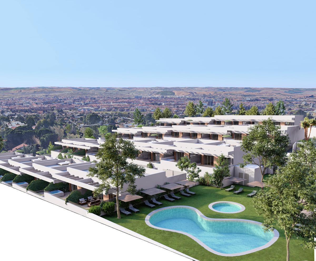 Recreación de los apartamentos y zonas comunes del futuro Portalón del Brillante.