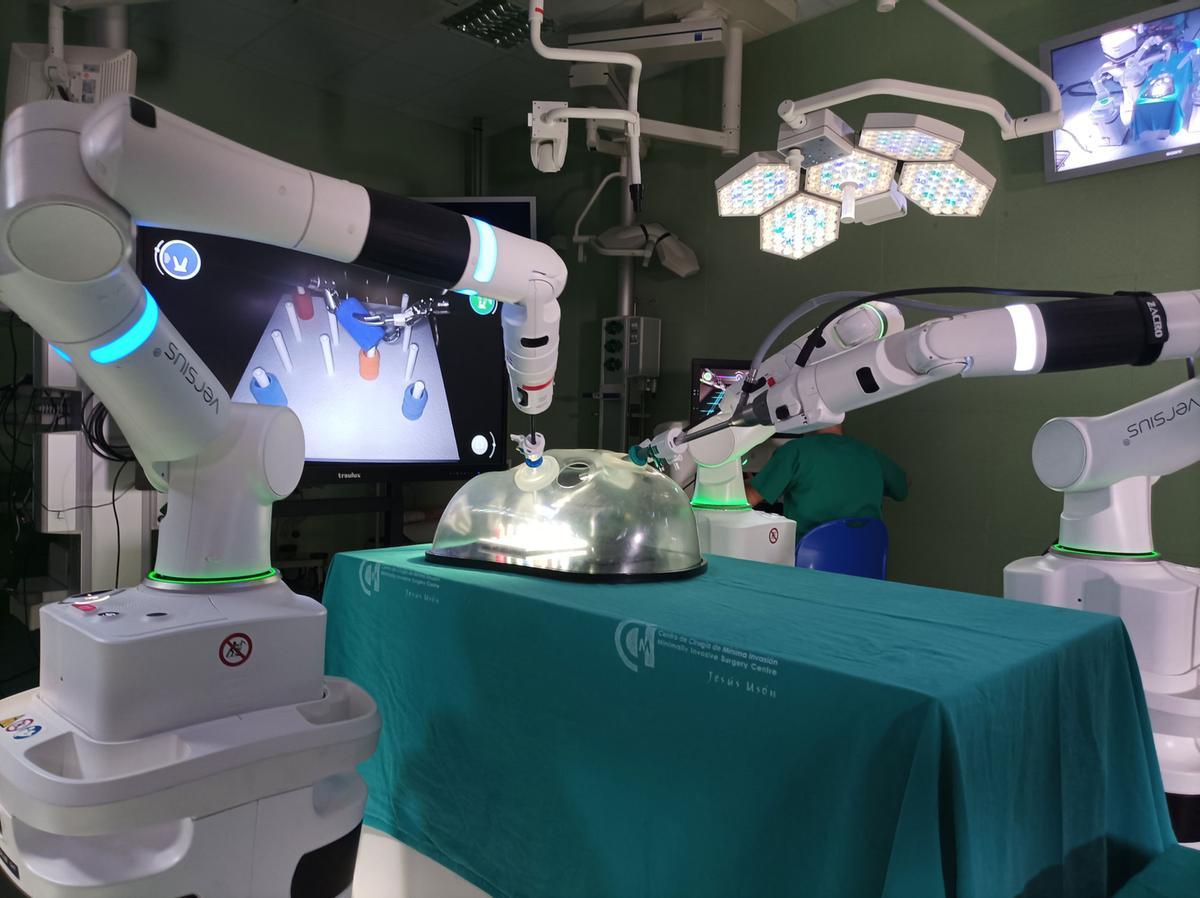 Plataforma robótica para cirugía laparoscópica.