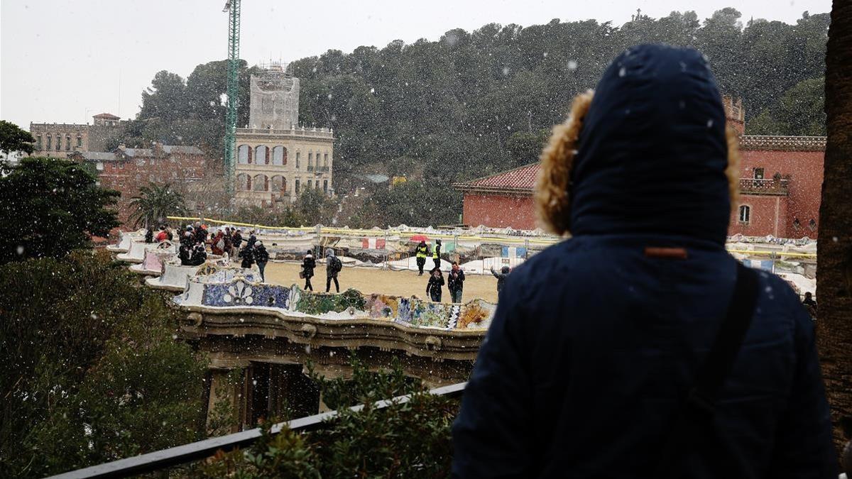 zentauroepp42334063 barcelona 27 02 2018  barcelona nieva sobre la ciudad  en la180227201912