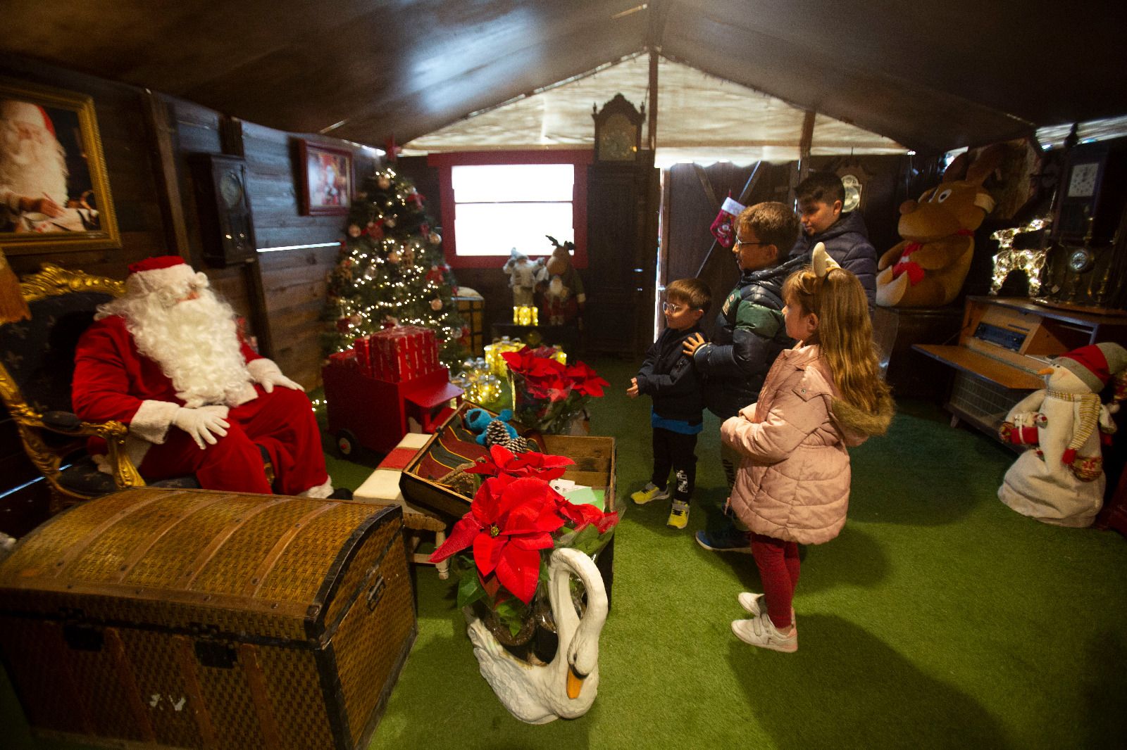 La Casa de Papá Noel recibe a los primeros niños