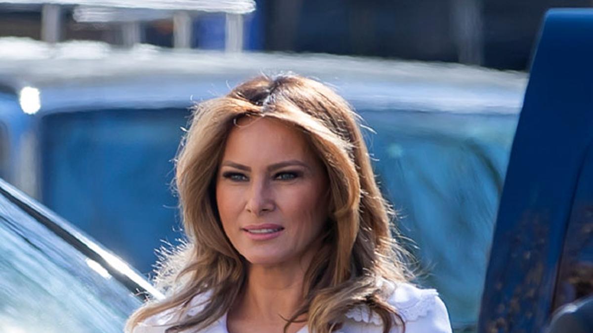 Melania Trump en la misa celebrada por el Día de San Patricio