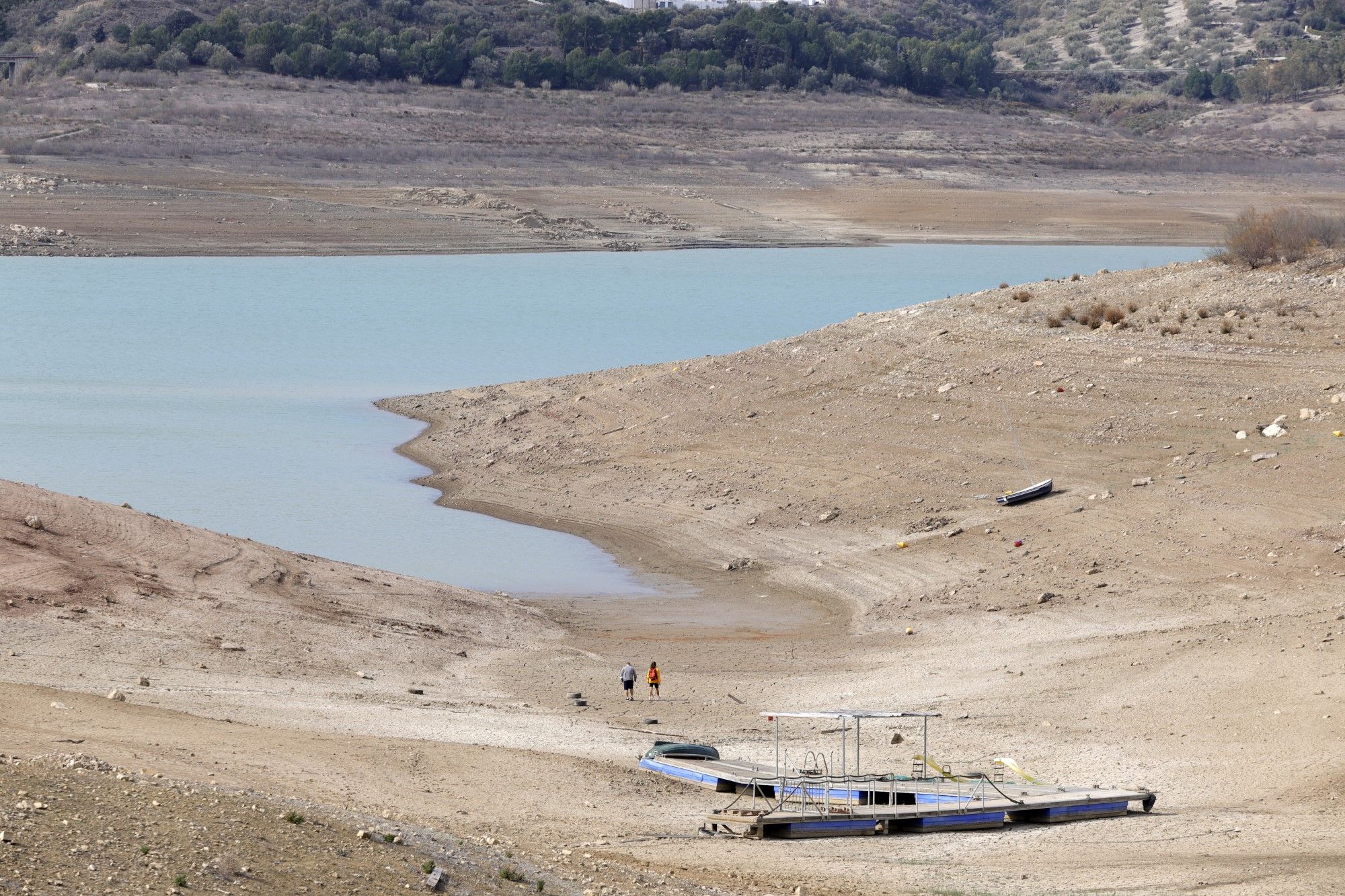 La dramática situación del pantano de La Viñuela