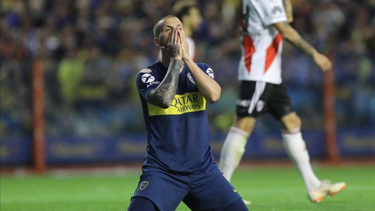 Darío Benedetto con el Boca Juniors