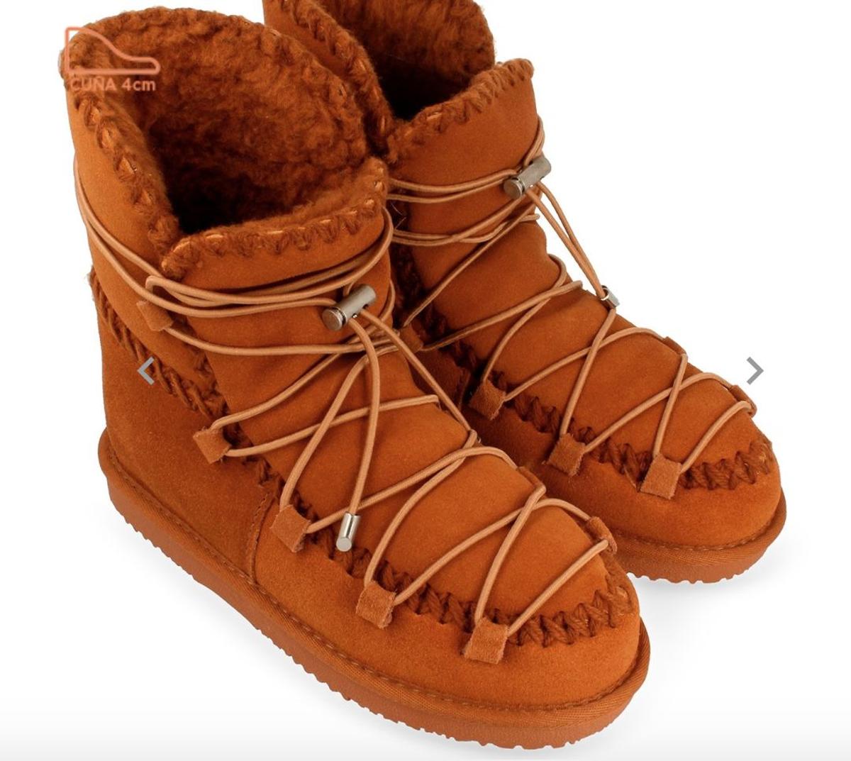 Botas de piel marrón estilo australiano forrados de pelo interior de Gioseppo. (Precio: 64,95 euros)