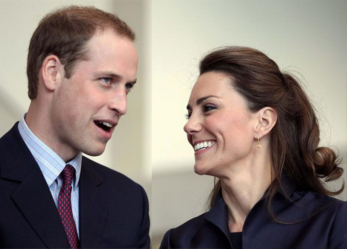 Guillermo y Kate Middleton antes de la boda