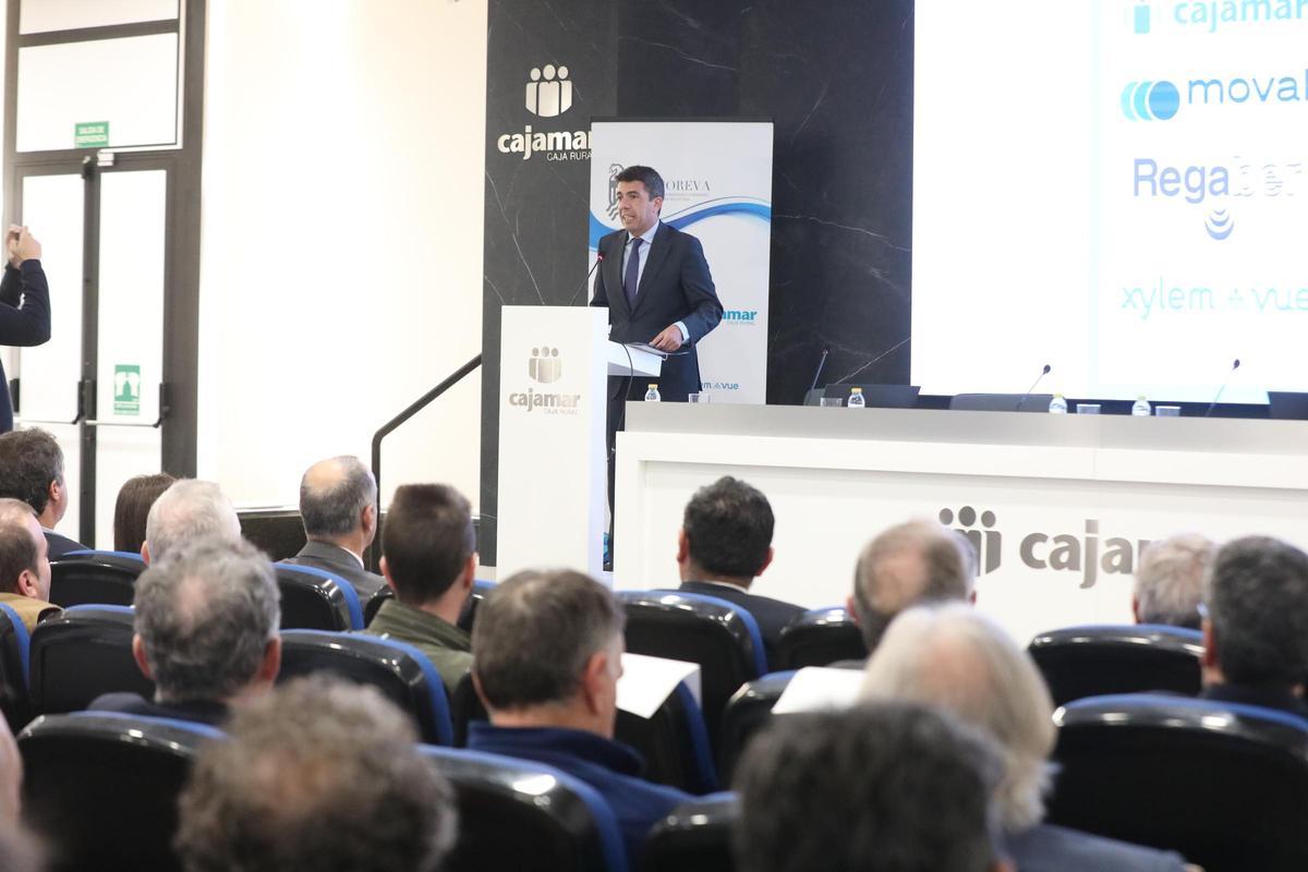 El president Mazón, durante su intervención en Fecoreva